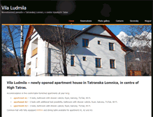 Tablet Screenshot of en.vilaludmila.sk